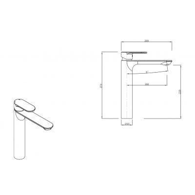 Cersanit Crea S951329 bateria umywalkowa