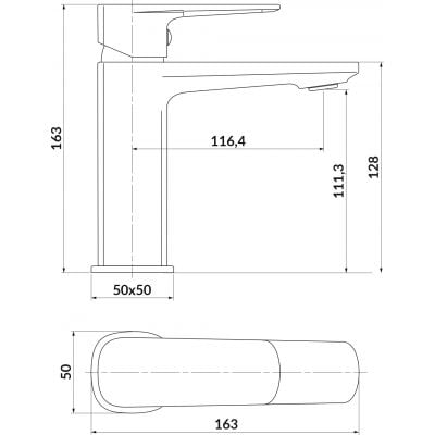 Cersanit Larga S951388 bateria umywalkowa