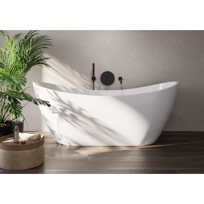 Wylewka do baterii wannowej czarna S951554 Cersanit Zen