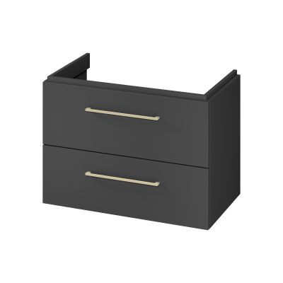 Szafka 79.4x44.4x57.2 cm podumywalkowa wisząca antracyt S164037 Cersanit Larga