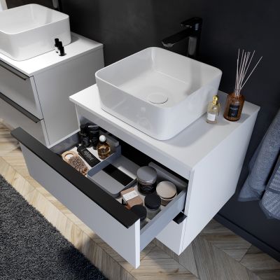 Szafka z blatem 80x46.9x49.9 cm podumywalkowa wisząca biały S522027 Cersanit Virgo