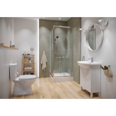 Brodzik kwadratowy 90x90 cm biały S204012 Cersanit Tako