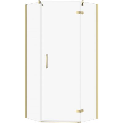 Kabina prysznicowa 90x90 cm złoty połysk/szkło przezroczyste S584086 Cersanit City