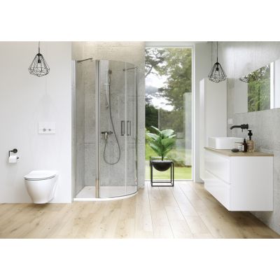 Brodzik półokrągły 80x80 cm biały S932155 Cersanit Tako