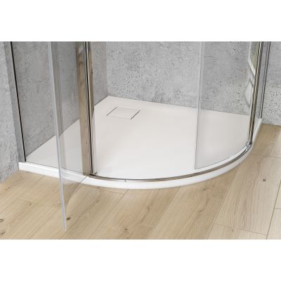 Brodzik półokrągły 80x80 cm biały S932155 Cersanit Tako