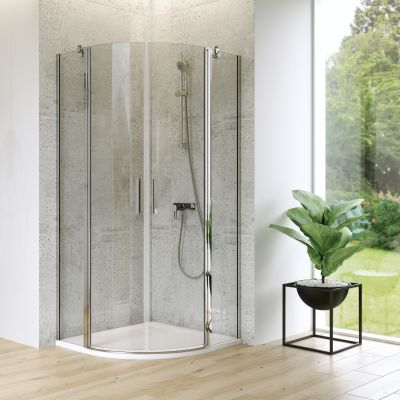 Brodzik półokrągły 80x80 cm biały S932155 Cersanit Tako