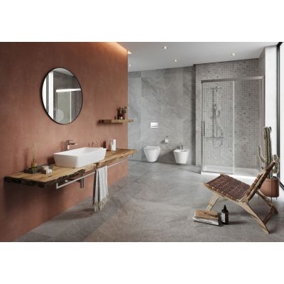 Zestaw wannowo-prysznicowy ścienny termostatyczny z deszczownicą chrom S951860 Cersanit City Square