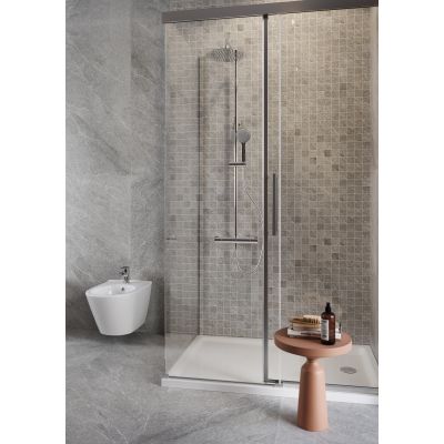 Zestaw wannowo-prysznicowy ścienny termostatyczny z deszczownicą chrom S951860 Cersanit City Square