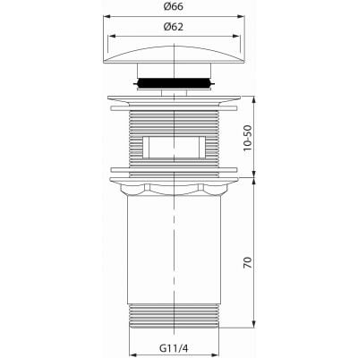 Cersanit Zen S951700 korek do umywalki