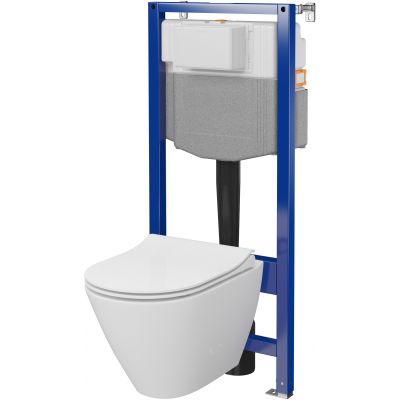 Zestaw WC stelaż z miską i deską S701795 Cersanit City