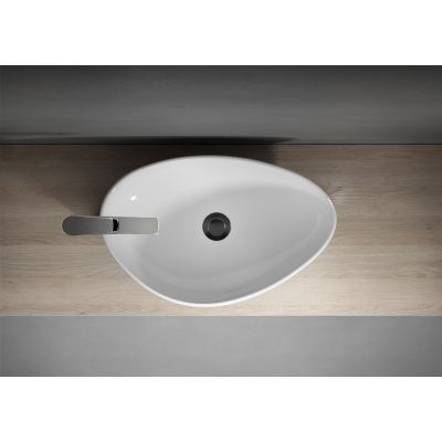 Umywalka 56.5x36.5 cm nablatowa biała K116052 Cersanit Moduo