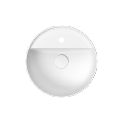 Umywalka 40x40 cm okrągła nablatowa biała K116153 Cersanit Moduo