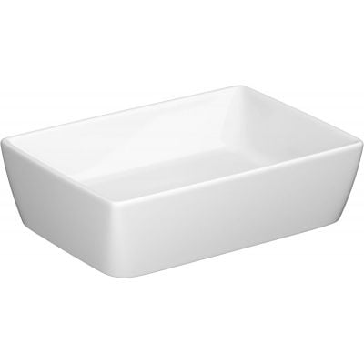 Umywalka 50.5x35.5 cm prostokątna nablatowa biała K35048 Cersanit City