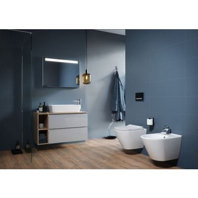 Umywalka 50.5x35.5 cm prostokątna nablatowa biała K35048 Cersanit City