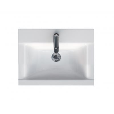 Umywalka 60x45 cm prostokątna meblowa biała K669010 Cersanit Ontario