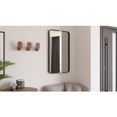 Lustro 50x80 cm prostokątne czarny 5905241011530 Dubiel Vitrum Rio