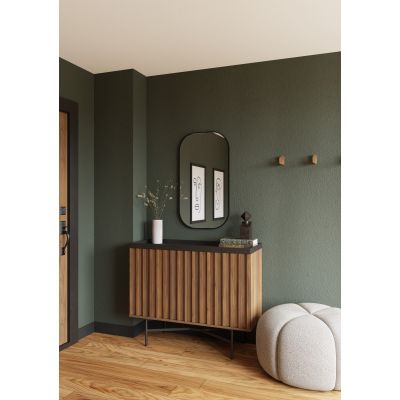 Lustro 50x90 cm owalne czarny 5905241012834 Dubiel Vitrum Luis