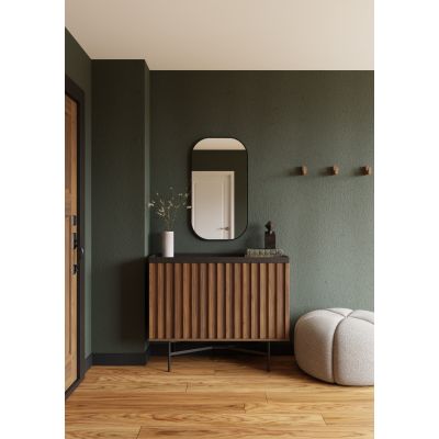 Lustro 50x90 cm owalne czarny 5905241012834 Dubiel Vitrum Luis