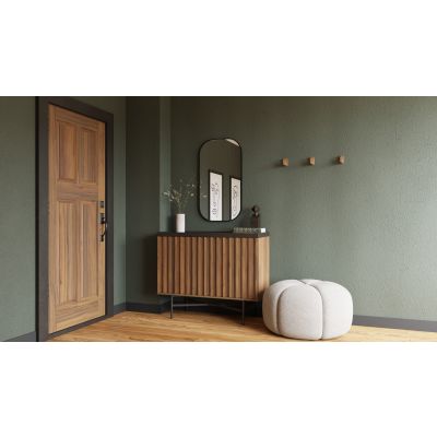 Lustro 50x90 cm owalne czarny 5905241012834 Dubiel Vitrum Luis