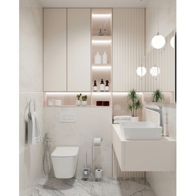 Deante Silia ADI0732 stojak ze szczotką do wc chrom