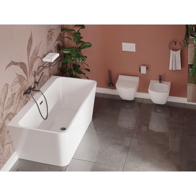 Deante Silia ADID711 szczotka toaletowa ścienna szklana-grafitowa