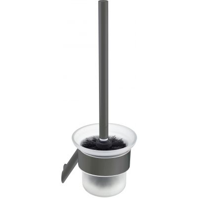 Deante Silia ADID711 szczotka toaletowa ścienna szklana-grafitowa