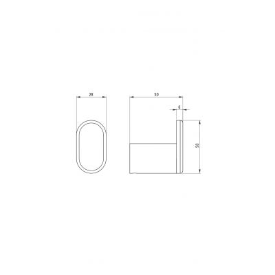 Deante Round ADRN111 wieszak