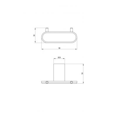 Deante Round ADRN121 wieszak