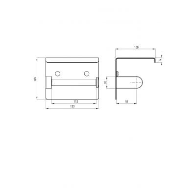 Deante Round ADRN221 uchwyt na papier toaletowy