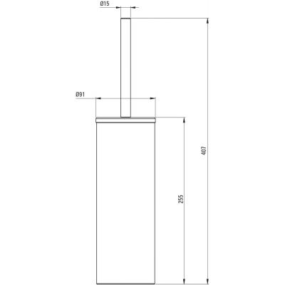 Deante Round ADRR712 szczotka toaletowa złoty