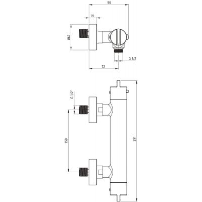 Deante BCH04BT bateria prysznicowa