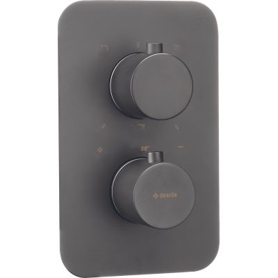 Deante Box BXYDEBT bateria wannowo-prysznicowa podtynkowa termostatyczna grafitowa