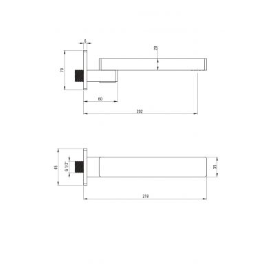 Deante Cascada NAC084K wylewka do baterii