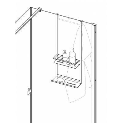 Półka prysznicowa na kabinę ADMN52K Deante Mokko