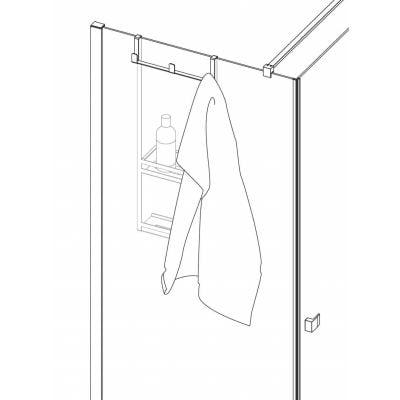 Półka prysznicowa na kabinę ADMN52K Deante Mokko
