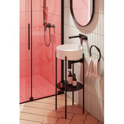 Konsola podumywalkowa 36x36x84 cm czarna CKSN36A Deante Silia