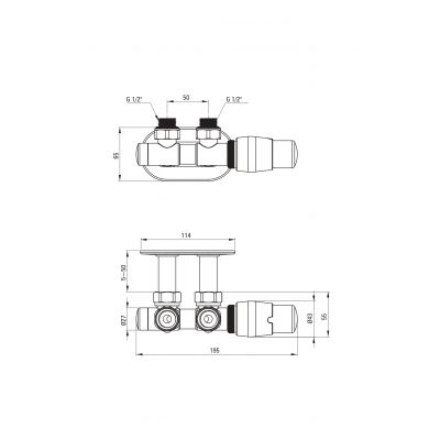 Zestaw termostatyczny AGIDZP1 Deante Silia