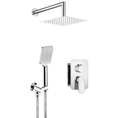 Zestaw prysznicowy podtynkowy z deszczownicą chrom BXYZ0GAM Deante Alpinia