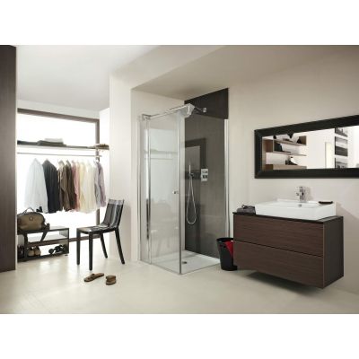 Kabina prysznicowa 90x90 cm kwadratowa chrom połysk/szkło przezroczyste KTI043P Deante Cubic