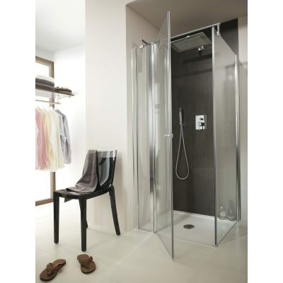 Kabina prysznicowa 90x90 cm kwadratowa chrom połysk/szkło przezroczyste KTI043P Deante Cubic