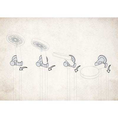 Deante Cascada NAC057K przyłącze kątowe z uchwytem