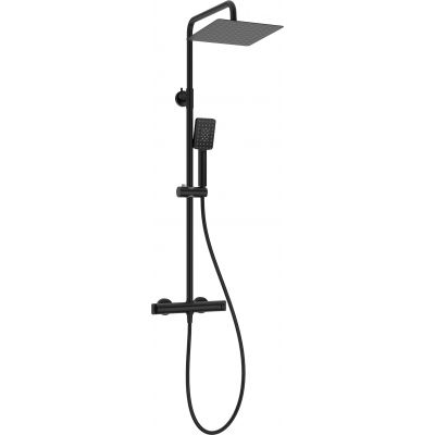 Deante NACN4HT zestaw prysznicowy ścienny czarny