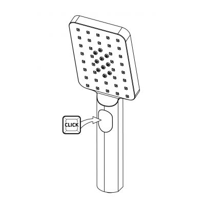 Słuchawka prysznicowa chrom NGA051S Deante Alpinia