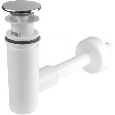 Deante Click-Clack NHC010C korek umywalkowy z syfonem biały