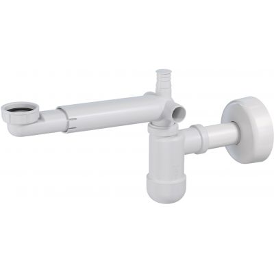 Deante Space Saver NHC633K syfon do umywalki butelkowy biały