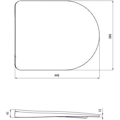 Zestaw miska z deską i stelaż z przyciskiem CDEZ6ZPW Deante Peonia