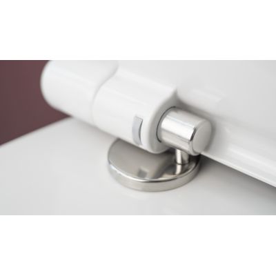 Miska WC z deską wolnoopadającą wisząca bez kołnierza biały CDLD6ZPW Deante Silia