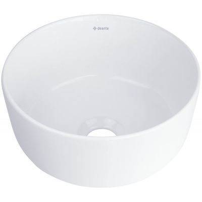 Umywalka 28x28 cm okrągła nablatowa biała CDJ6U2S Deante Jasmin