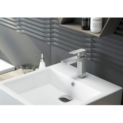 Umywalka 60x50 cm prostokątna nablatowa biała CDT6U6S Deante Temisto