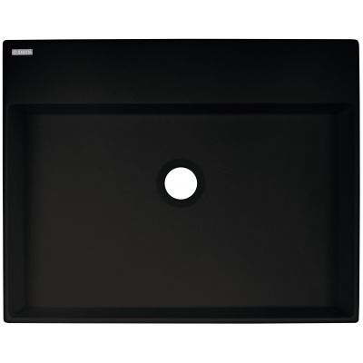 Umywalka 50x40 cm prostokątna nablatowa czarna CQRNU5S Deante Correo